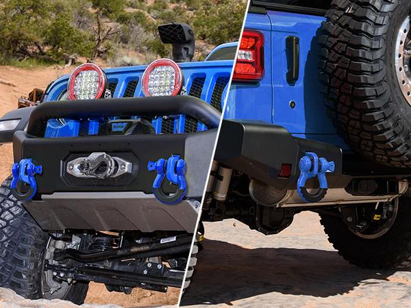 Nilight 2 Pack 3/4" D-Ring Shackle with 7/8" Screw Pin 41,887lbs Break Strength, Heavy Duty Off Road Recovery Shackle with Isolators Washers for Use with Tow Strap, Winch, Off-Road Jeep Truck Vehicle Parts Hardware Industrial Rubber dealsforyoudays