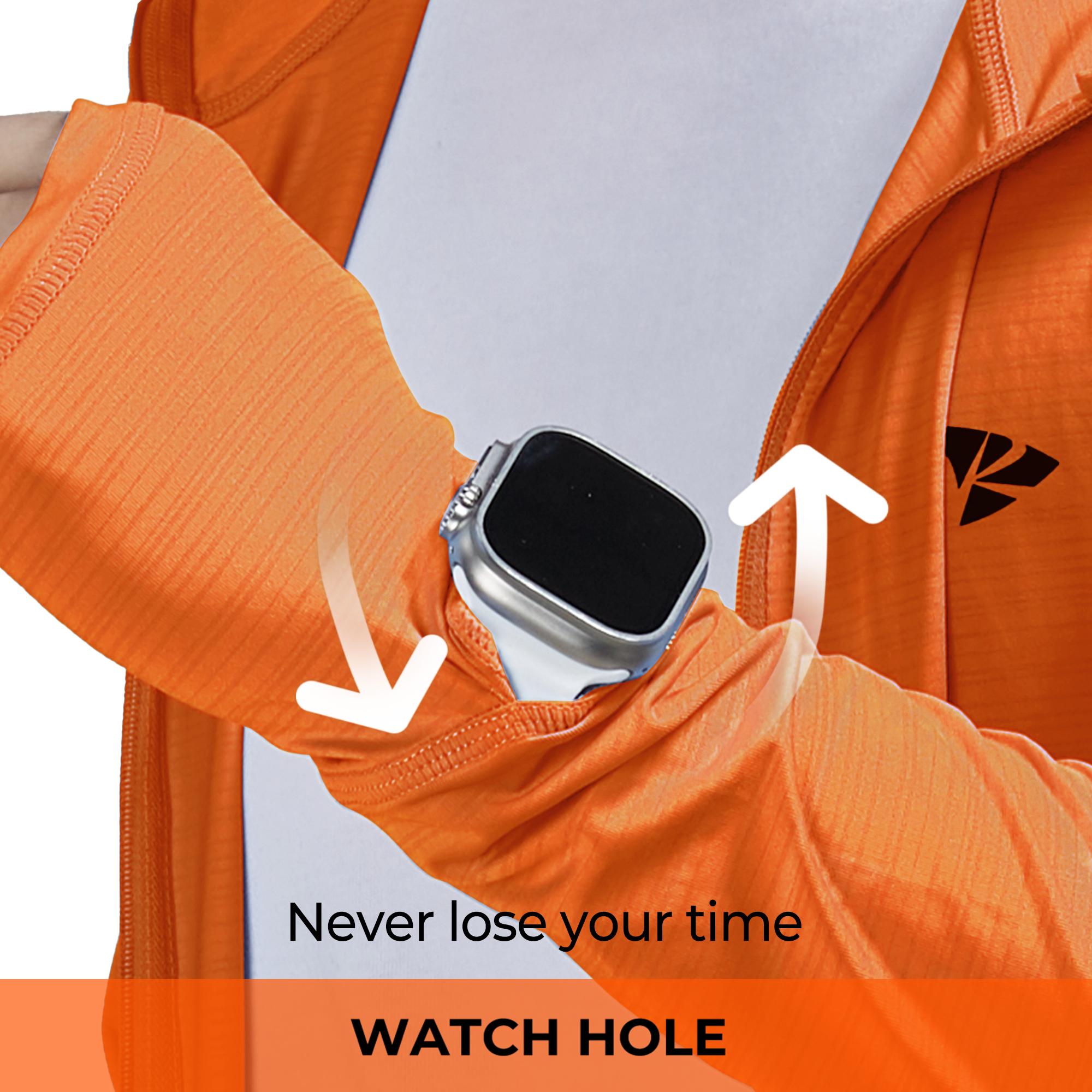 【RODEEL】930 Full Zip Sun Hoodie Shirts w/ Thumbhole Men UPF 50+ UV Protection Long Sleeve Lightweight Quick Dry Moisture Wicking Breathable Cooling Athletic Activewear for Outdoor Sports Hiking Camping Fishing Construction, Holiday Gift