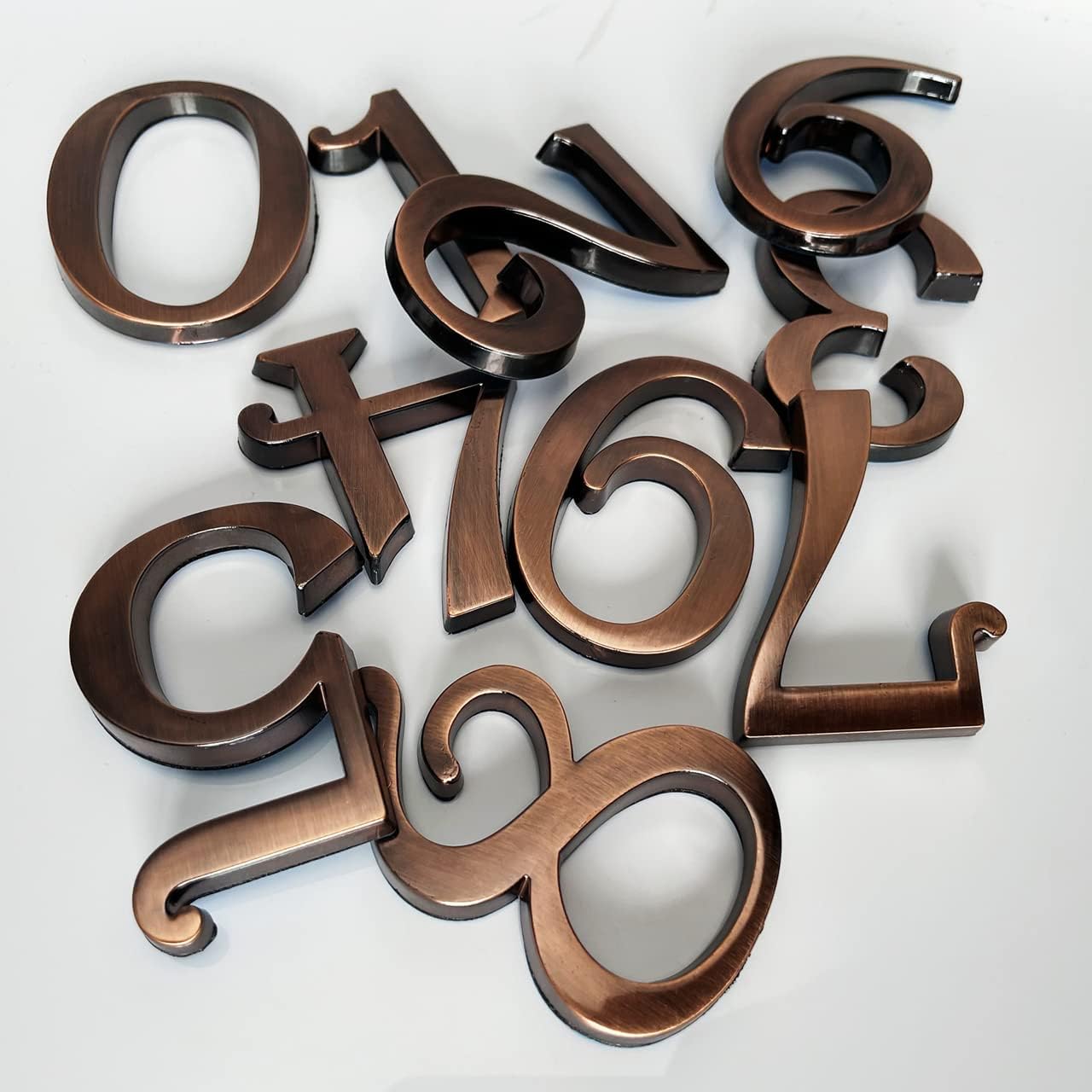 Mailbox Numbers, Self Adhesive Door Address Number Stickers for Aprtment Office  Room or Outside Business Decoration Project (Copper, 2.75" - Set of 20)