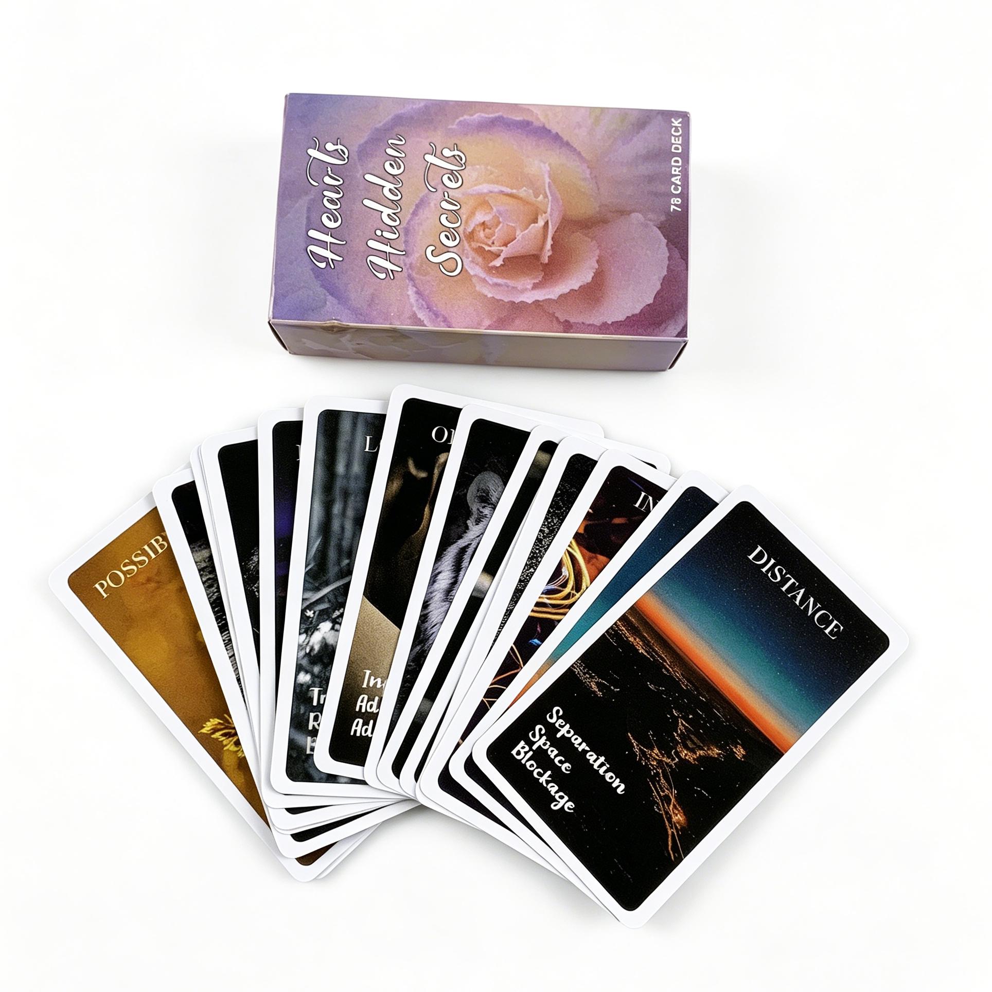 78-Card Tarot Deck, Tarot Cards for Beginners, Party Divination Board Game, Fate Prediction Card Game, Fun & Relaxing, Soul Finding, Ideal Gift for Tarot Enthusiasts