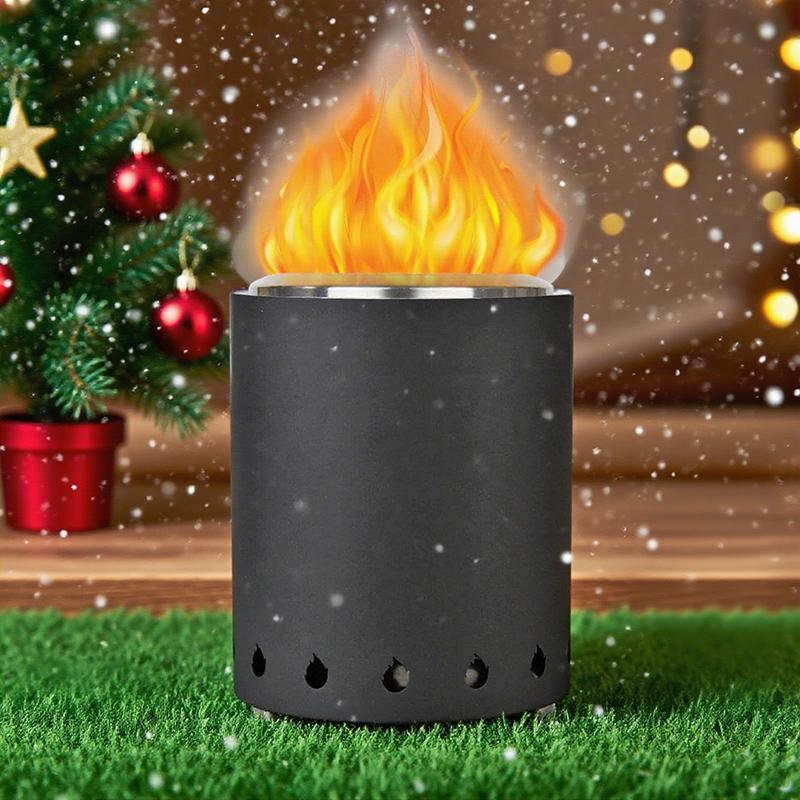 Outdoor Tabletop Fire Pit with Stand, Mini Fire Pit with Travel Bag, Portable Fire Pit, Low Smoke Stove, Suitable for Urban Yard Parties and Suburban Camping, Valentine's Day Gift