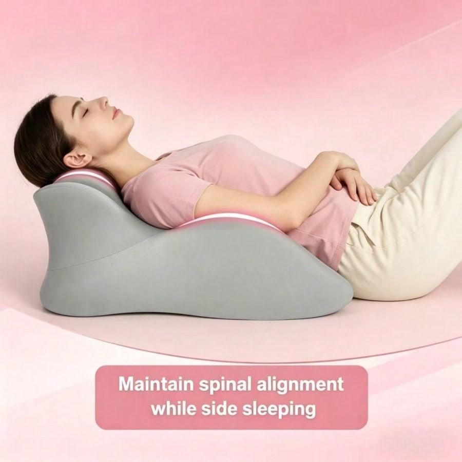 Portable Multi-Functional Comfort Pad, Couples Memory Foam Wedge Pillow, Cushion, Ergonomic Butt Support, Multiple Positions, Prone Position, Ideal for Home, Office, Yoga, Reading, Multiple Uses, Relieve