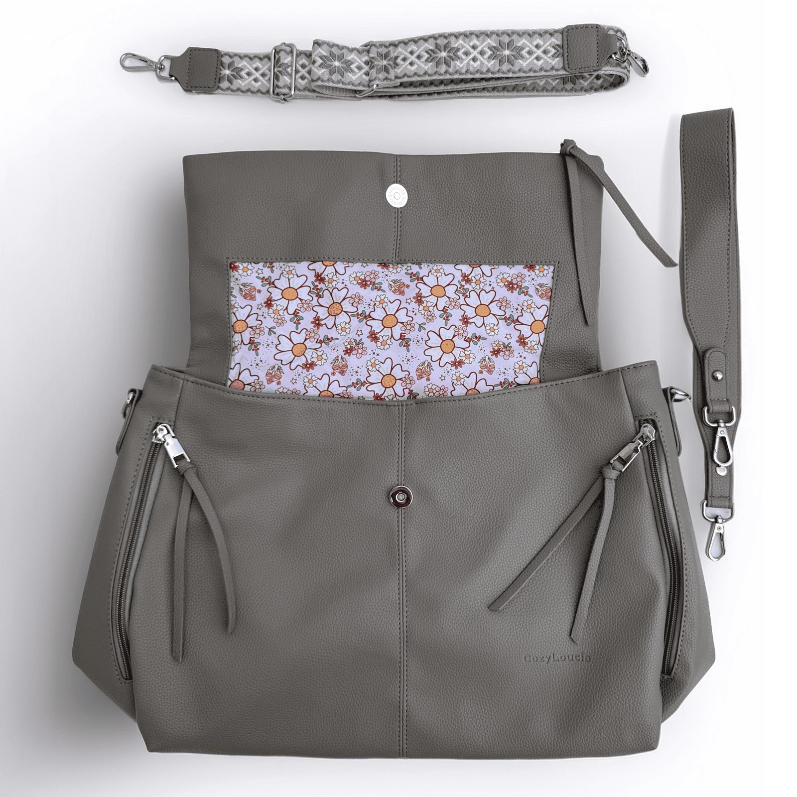 COZYLOUCIA Women's Oversized Vegan Leather Hobo Crossbody Bag - Minimalist Tote with Wide Strap and Handle, Everyday Athletic Purse, Oversized Crossbody Bag