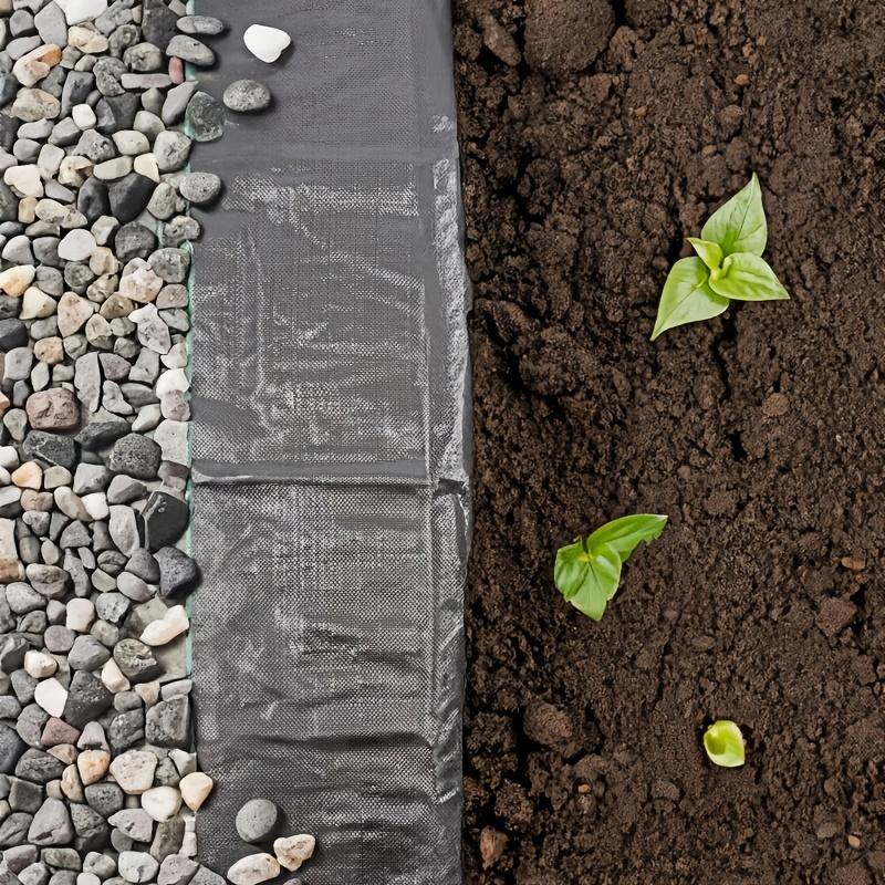 Weed Control Fabric, High Permeability, U-Shaped Nails and Pads, Garden Landscaping Driveway Gravel Pad, DIY Gardening Helper