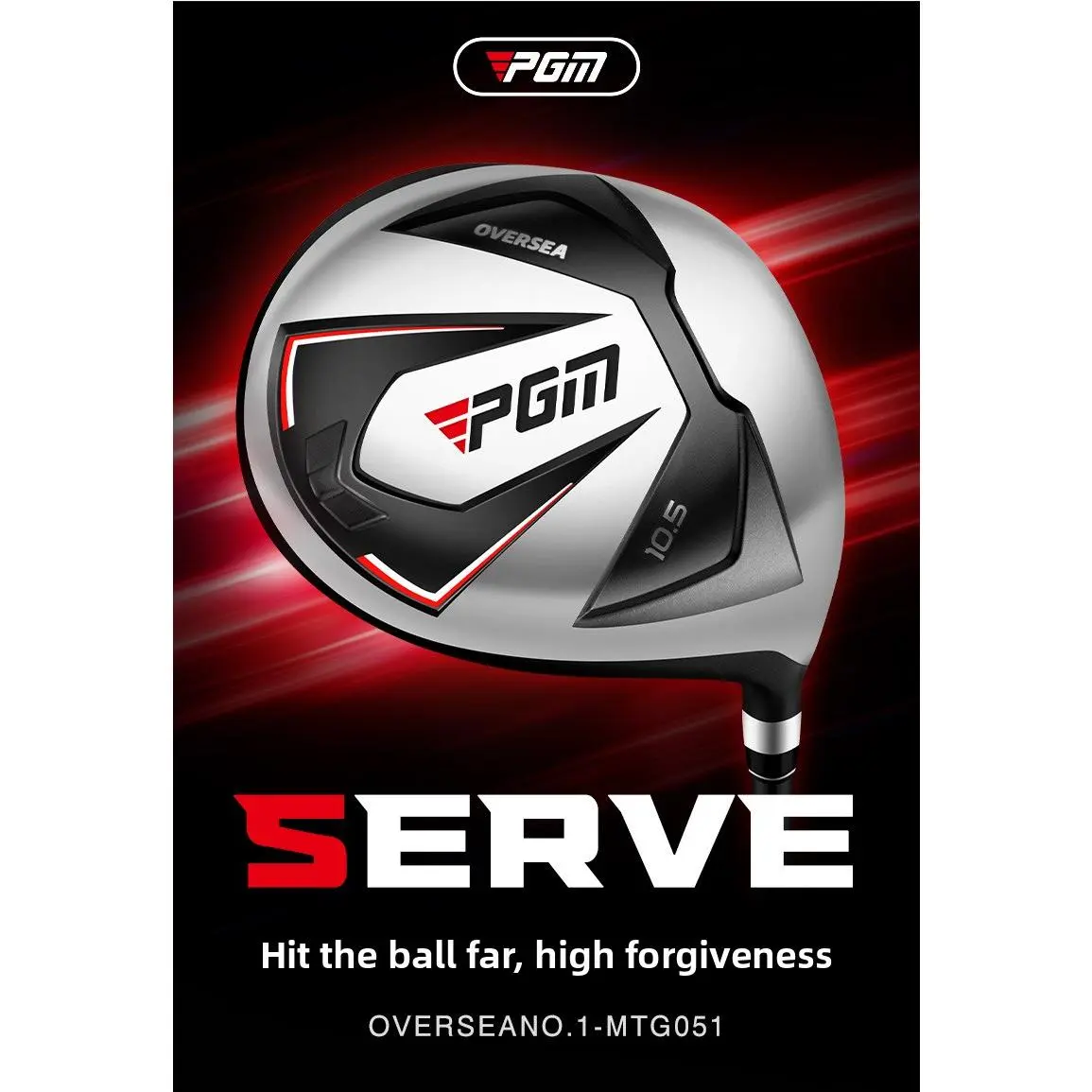 Golf putter PGM SERVE right‑handed golf No.1 driver suitable for male and female golfers.High forgiveness design helps strike farther and straighter tee shots, ideal for daily practice and course play.beginner golf club