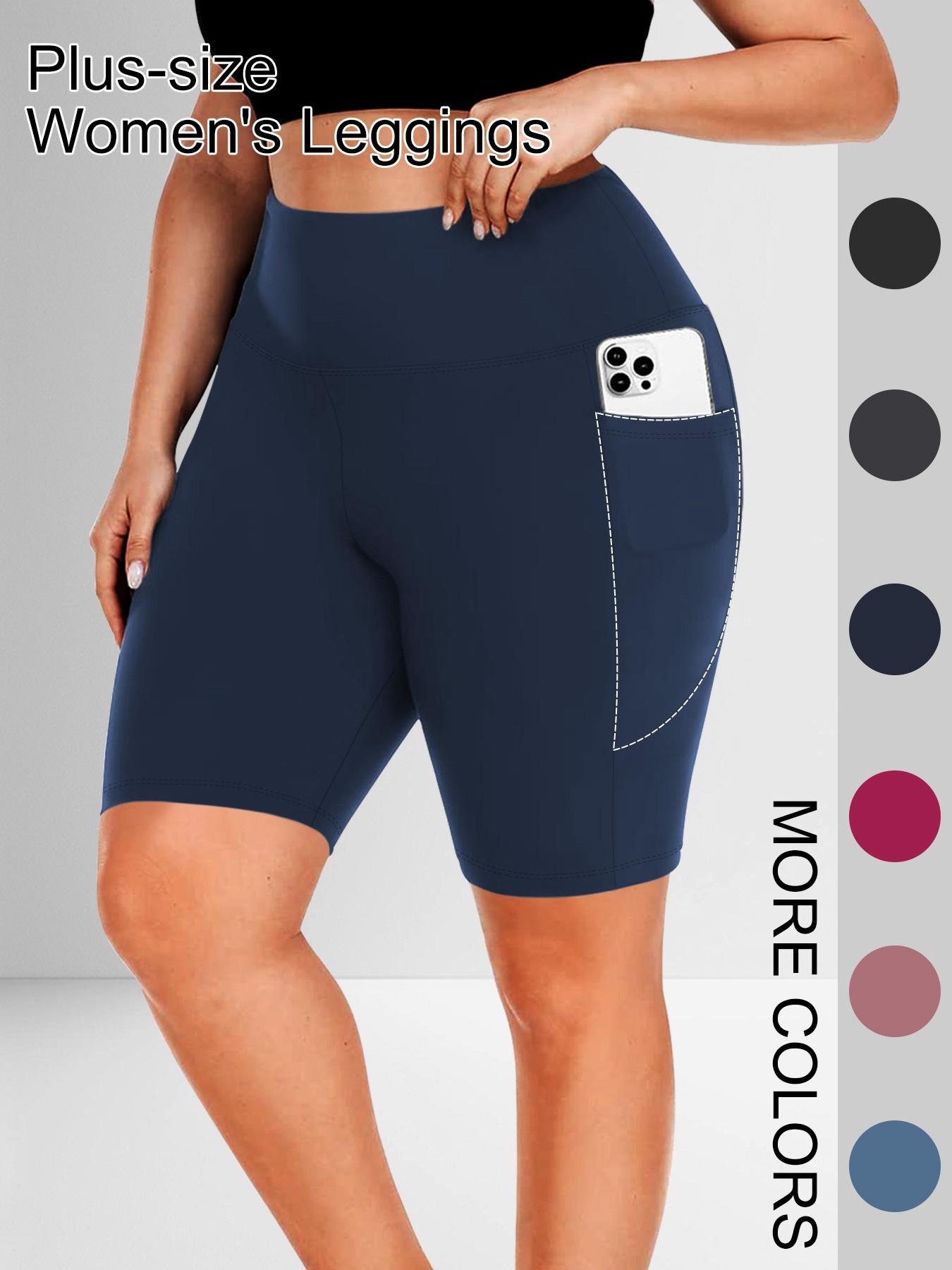 High Waist Pocket Tight Shorts, Crescent Shape Side Pockets, High Elasticity Four-Way Stretch Fabric, Soft Like Butter, Multi-Color Options, High Waisted Shorts