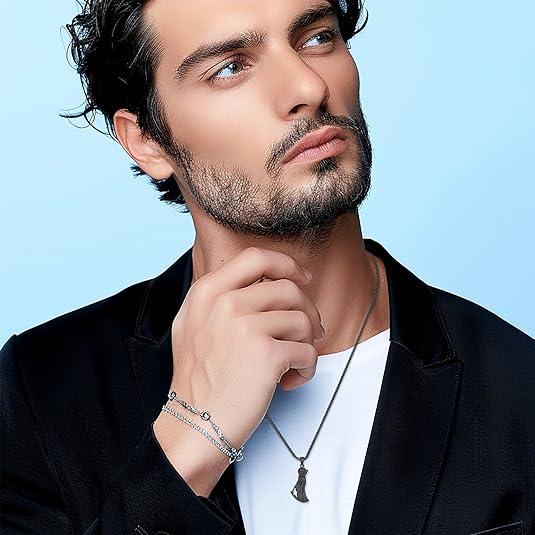 Thanches Santa Muerte Necklace 925 Sterling Silver Pendant Holy Death Goddess Amulet for Protection Sickle Jewelry for Men Women Perfect Holiday Accessory Gift Handcrafted Piece