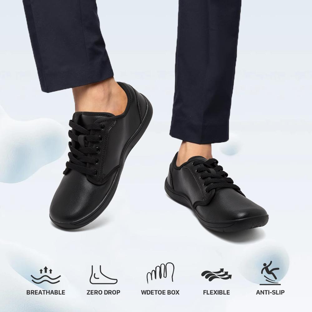 HOBIBEAR Unisex Wide Barefoot Shoes for Mens Womens Minimalist Zero Drop Shoes Sneakers Closed Boy Runner