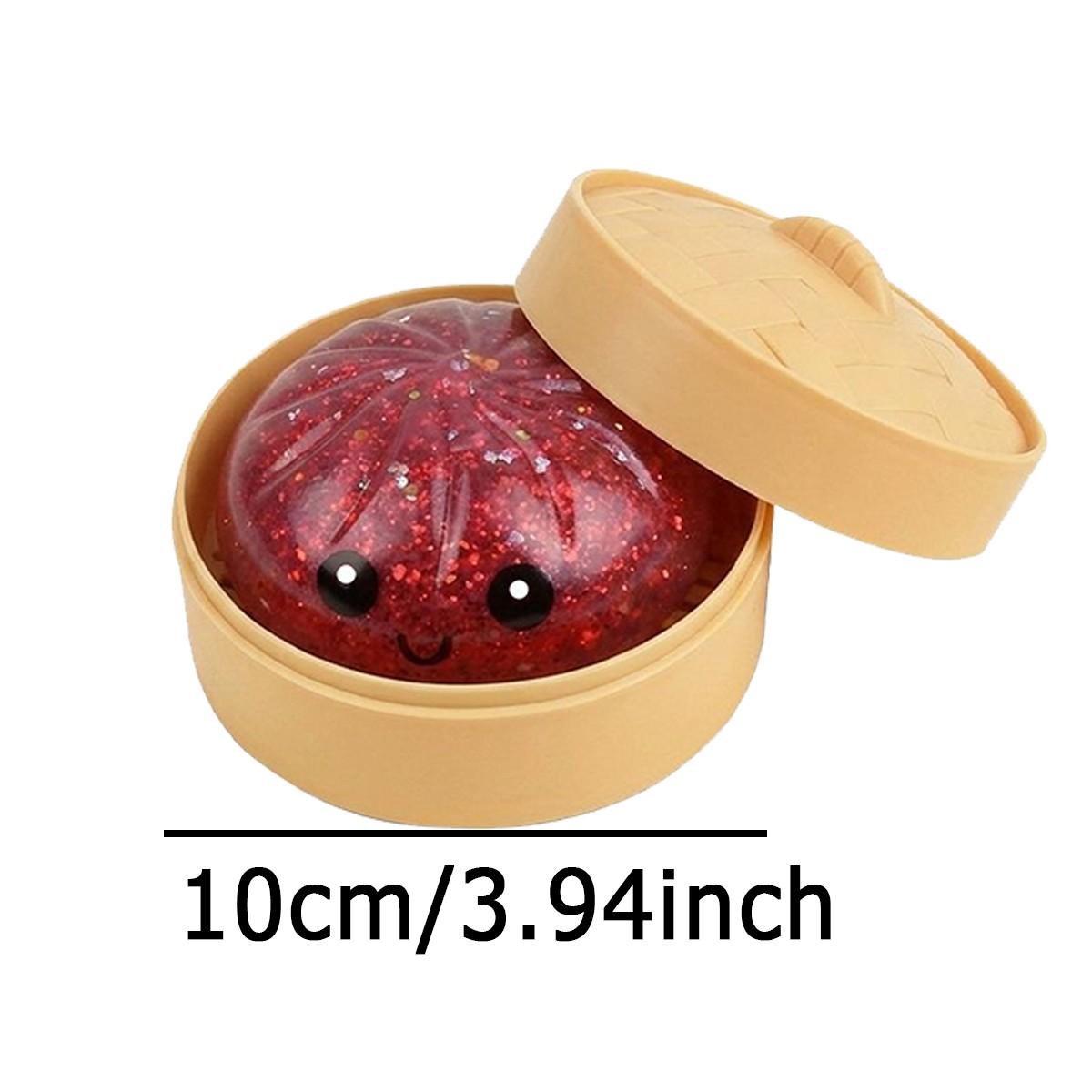 Giant Glitter Dumpling Squishies Toy, Colorful Stress Balls Fidget Sensory Toy, Squeeze Dough Ball Stress Relief Hand Toys