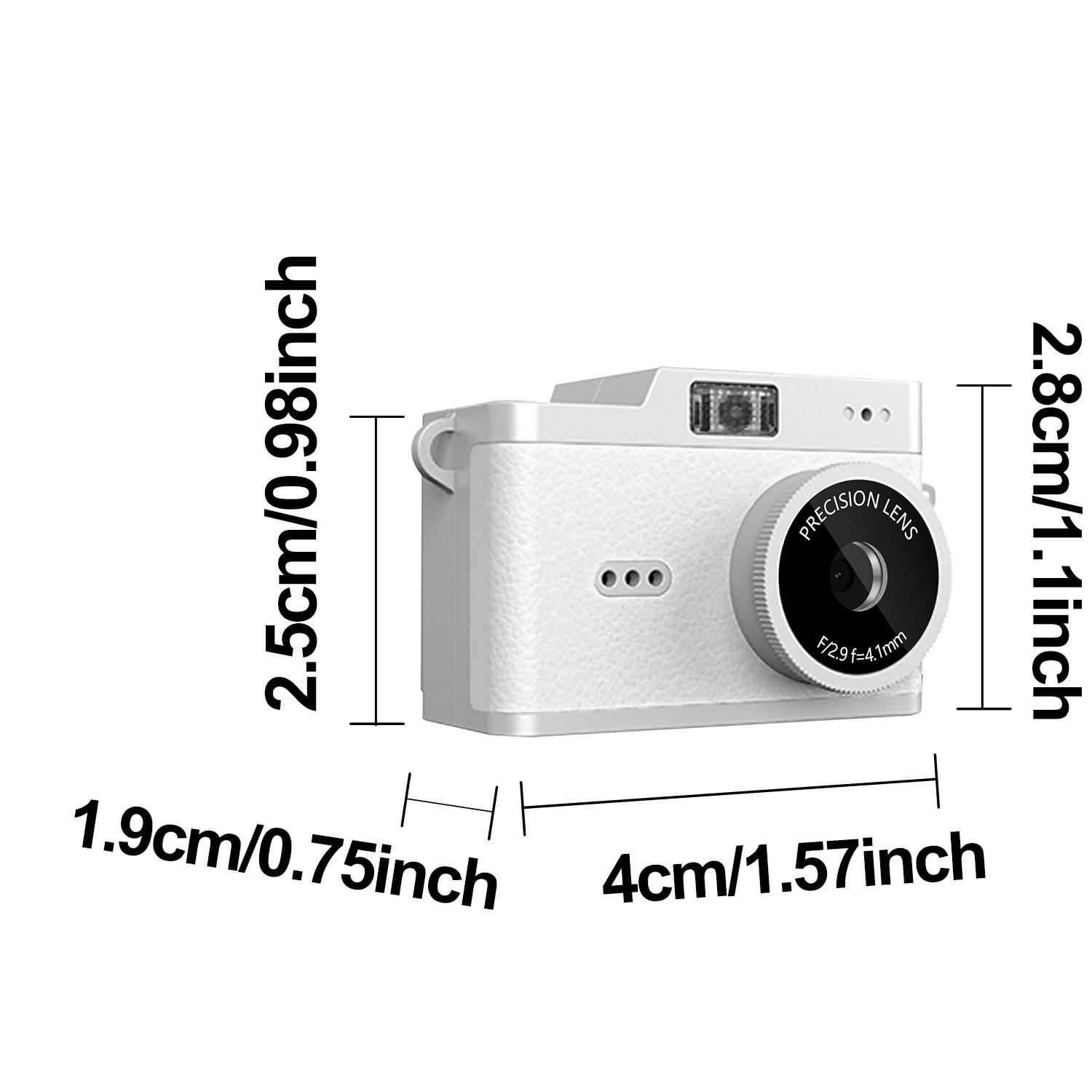 Mini Keychain Digital Camera, Pocket-Size Mini Compact Camera, Portable Vlogging Camera, 2MP 1080P Small Camera with 32GB Card, Video Recorder with Long Battery Life for Travel, Party and Vlog