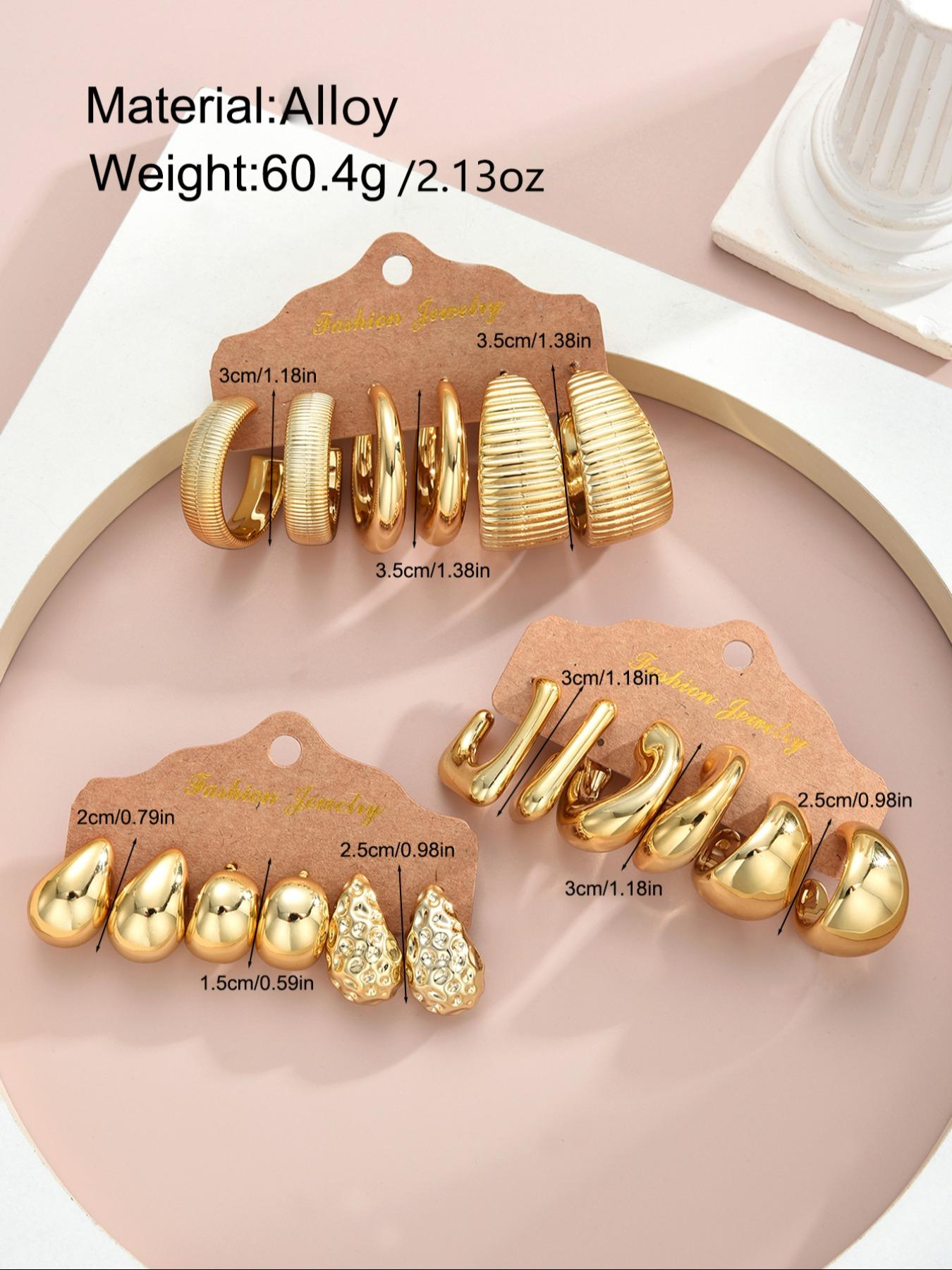 Fashionable 18-36 Piece High Quality Earrings Set for All Seasons, Trendy Stylish Accessories Collection, Perfect for Daily Wear & Special Occasions