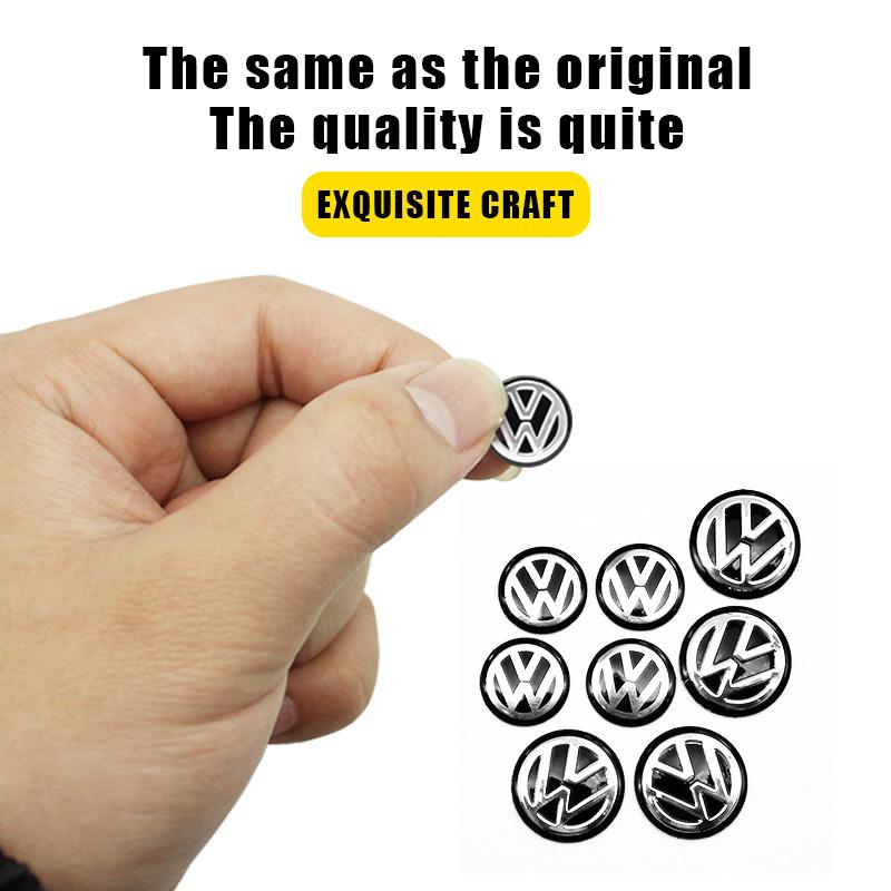 Customized Volkswagen Key Shell Emblem, Aluminum Alloy Scratch-Resistant, Waterproof Dustproof, Lightweight Portable, Fits Multiple Models