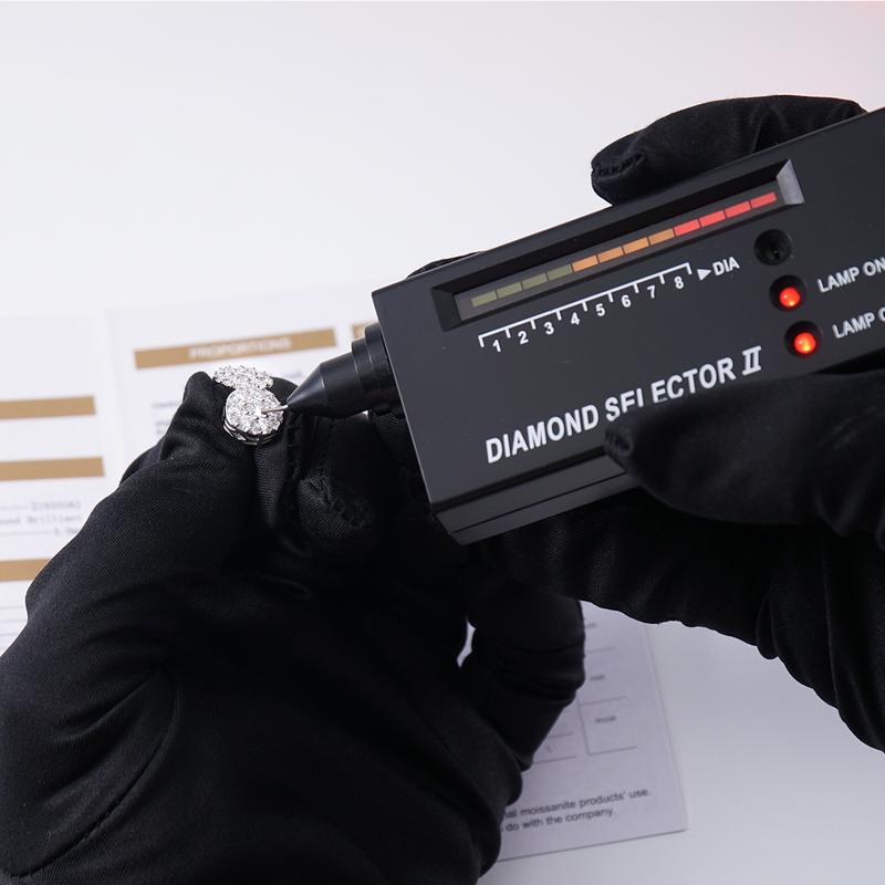 Delzzad Dazzling Round Cluster Earrings Butterfly Back Lab-Created Moissanite Stud Earring S925 Sterling Silver Moissanite Jewelry Perfect Birthday Mother’s Day Christmas Gift for Men Women Wedding Set