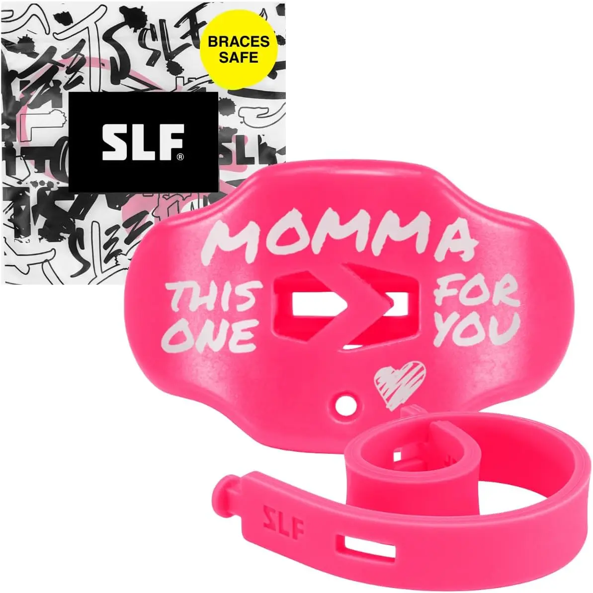 Football Mouth Guard - Football Equipment with Strap, No Boil, Maximum Air Flow, Lip/Teeth Protector for Youth, Cross & Lacrosse Sports