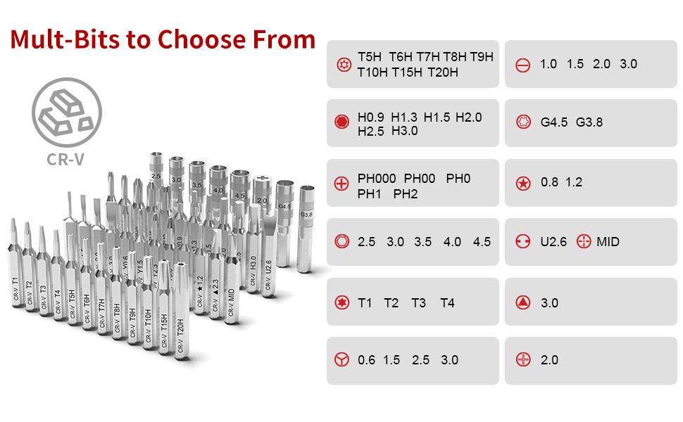 SHARDEN 58 in 1 Small Precision Screwdriver Set with Magnetic Sockets, Includes Case for iPhone, MacBook, PC, and More Electronic Tools Kit