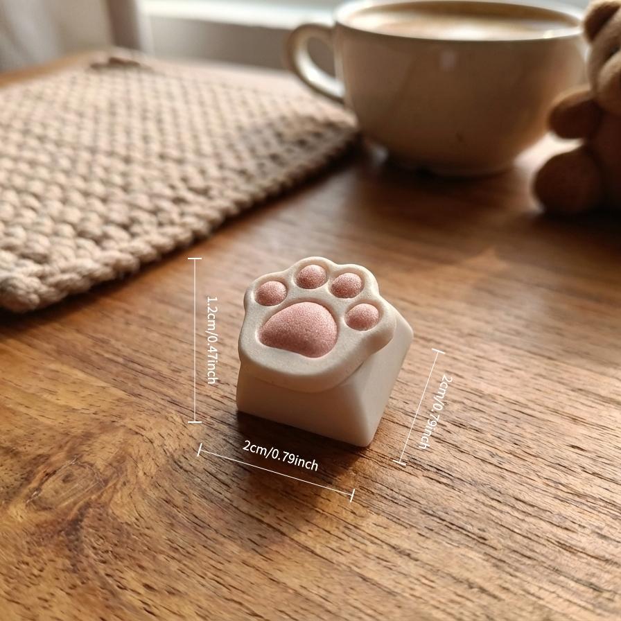 Cute Cat Paw Keycap Gift, Personalized Single Keycap, Creative Custom Mechanical Keyboard, Girl's Unique Gift Idea