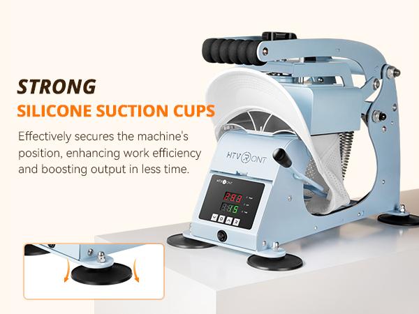 HTVRONT Manual Hat Heat Press Machine 110V - (2 Colors)
