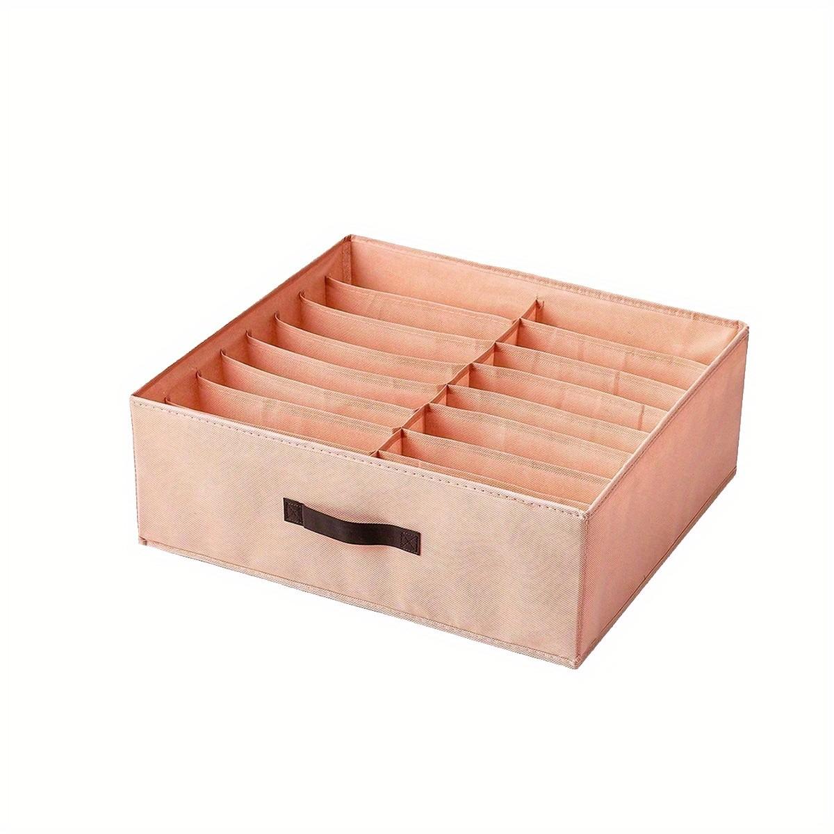 Drawer Storage Box Set, Soft Lining, Dual Row 16 Compartment, Durable Polyester Material, Ideal for Under Bed, Dresser, Closet