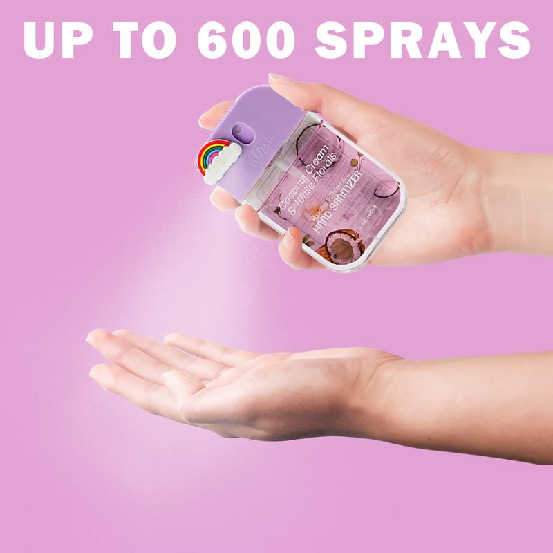 Wish Cute Gift Box Set Power Mist Hydrating Hand Sanitizer Spary Fragrance，Portable，leaves hands sanitized, hydrated, and delicately scented，Perfect For Dating, Daily Life, Gift Giving，Travel Size，DIY charm，Can be placed in the pocket, or bag