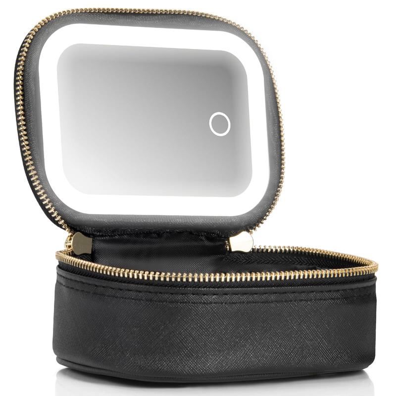 Portable Makeup Bag with LED Light & Mirror, Removable Travel Organizer, Battery-Powered Cosmetic Case, Makeup Tools for Women, Makeup Storage Bag, Makeup Pouch Portable Makeup Bag with LED Light & Mirror, Removable Travel Organizer, Battery-Powered Cosmetic Case, Makeup Tools for Women, Makeup Storage Bag, Makeup Pouch