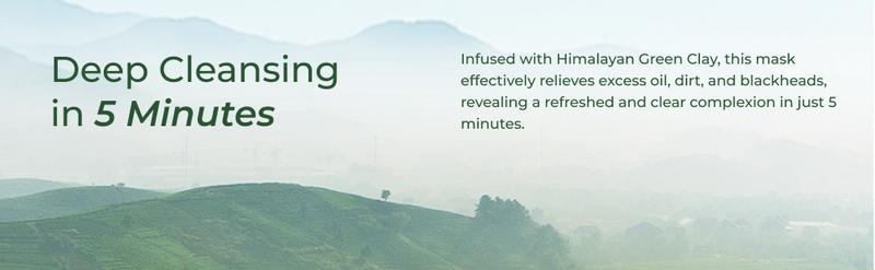 CHANDO Himalaya Deep Clease Green Tea Clay Purifying Mask 100g, Skincare,Cleasin,Radiance Pore Comfort, Blackhead, Whitehead, Mud Mask, CHANDO Himalaya Deep Clease Green Tea Clay Purifying Mask 100g, Skincare,Cleasin,Radiance Pore Comfort, Blackhead, Whitehead, Mud Mask,