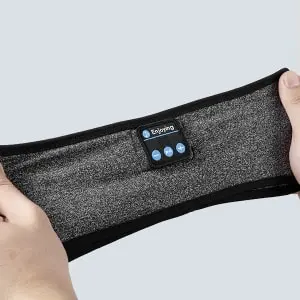 Upgrade Wireless Sleep Headphone Headband - Unisex Rechargeable Cord-Free Durable Headset with HD Stereo Speakers, Eye Mask for Side Sleepers, Sports & Travel Compatible with Bluetooth Devices