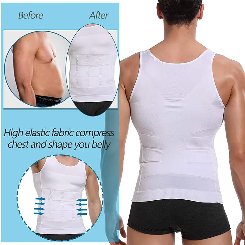 high quality Men's Body Shaper Shirt Tummy Vest Thermal Compression Base Layer Muscle Tank Top Shapewear sauna vest high quality Men's Body Shaper Shirt Tummy Vest Thermal Compression Base Layer Muscle Tank Top Shapewear sauna vest