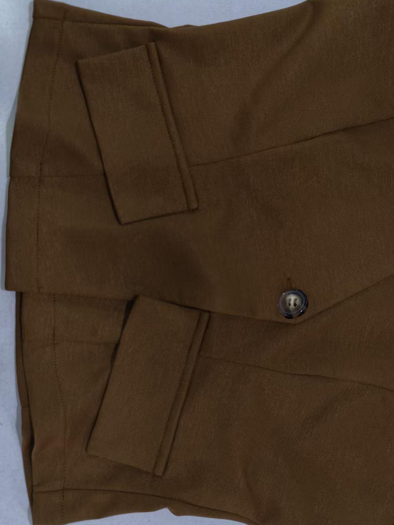 Women's Elegant Two-Piece Set, Leopard Bow Blouse and Solid Color Pants, Casual Sexy Fitted, Slight Stretch Fabric, Perfect for Fashion Occasions