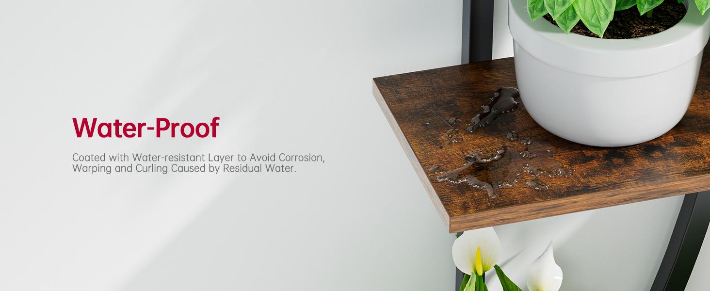 7-Tiered Decorative Plant Stand with Adjustable Grow Lights and Paint Finish - 62" Tall Metal Flower Display Shelf, Curved Design Pot Organizer Set for Living Room, Patio, Balcony Decoration, Standing Rack with Wall Strap for Indoor & Outdoors