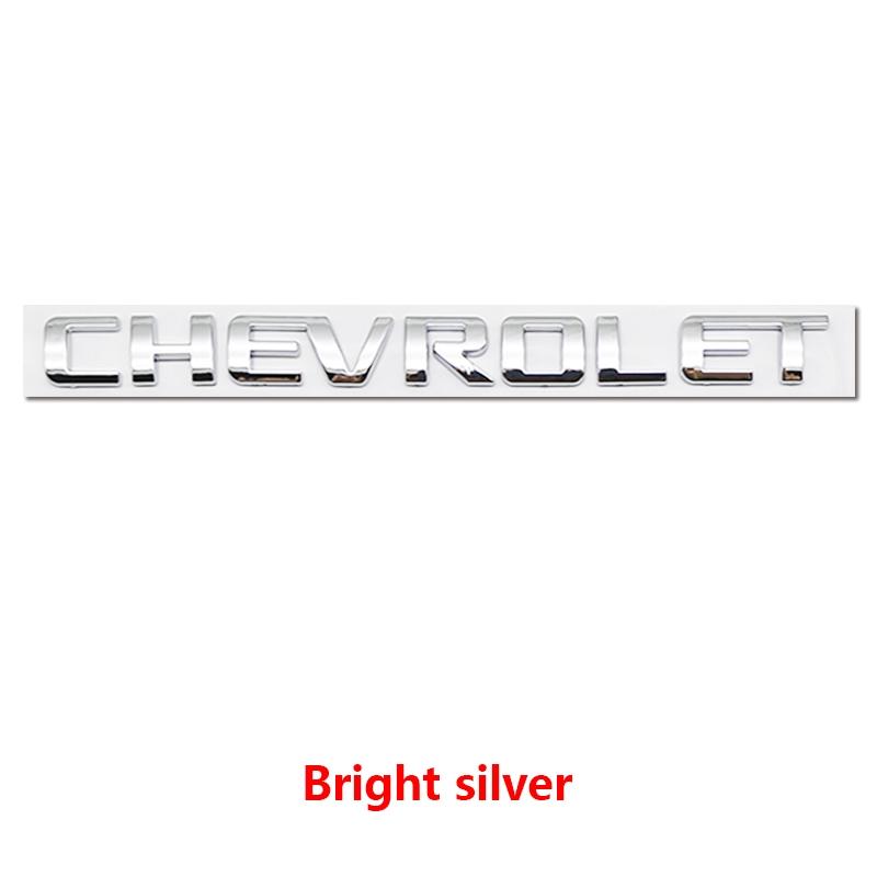 Chevrolet Car Letter Trunk Emblem Sticker, Waterproof Scratch-Resistant Self-Adhesive Decal, Fits All Chevrolet Models, Exterior Decoration