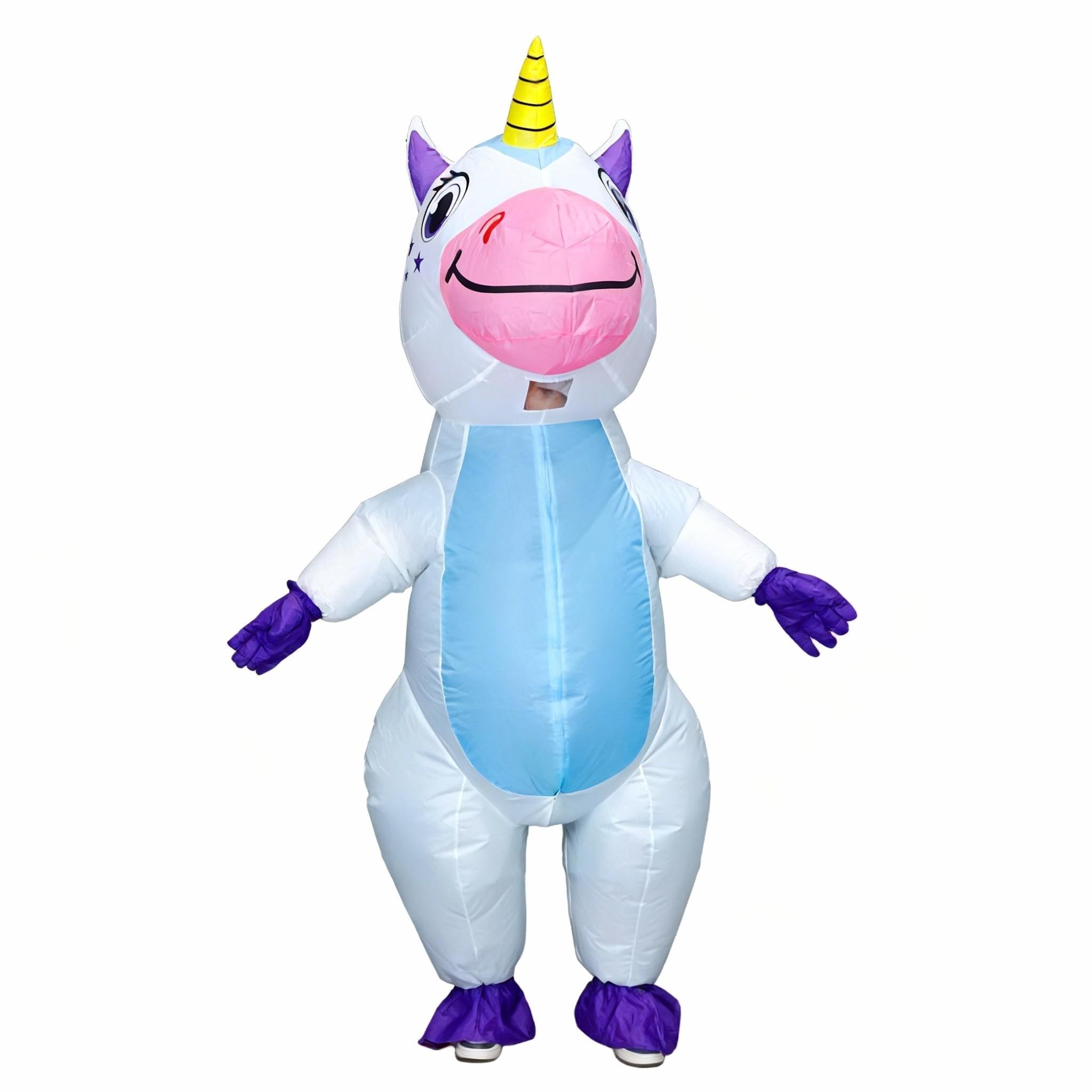 Halloween Inflatable Costume Adult Full Body Unicorn, Festival Theme Role Play Party Dress, Fun Halloween Attire for Adults