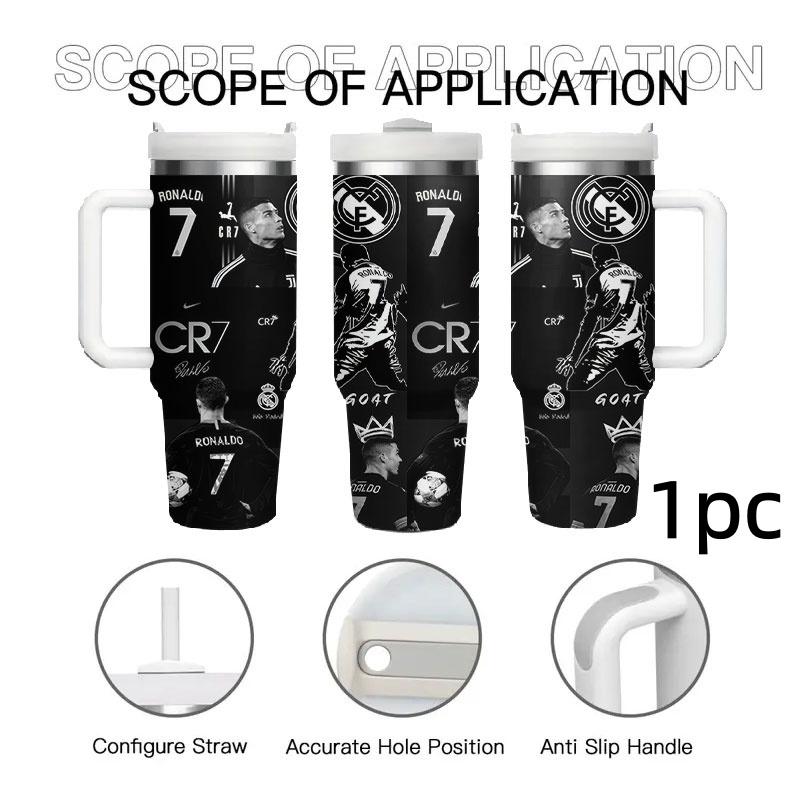 1pc Cr7c Stainless Steel Insulated Travel Mug, Long-Lasting Temperature Control, Cute Cartoon Design, Leak-Proof, BPA-Free, Ideal for Outdoor & Daily Use