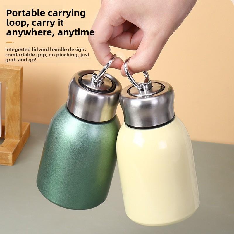 Portable Dual-Layer Vacuum Insulated Cup, Stainless Steel Water Bottle, Mini Design, Easy to Carry and Use, Perfect for On-The-Go