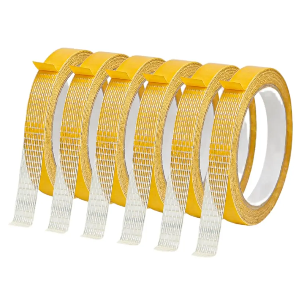 Double Sided Fabric Tape,No Sewing or Ironing need,suitable for Hem, Fashion Dress,Cloth, Curtains, nd DIY Projects,High Adhesive Sticky but Removable and  free, 0.5 in x 33FT/10m (6 Rolls)