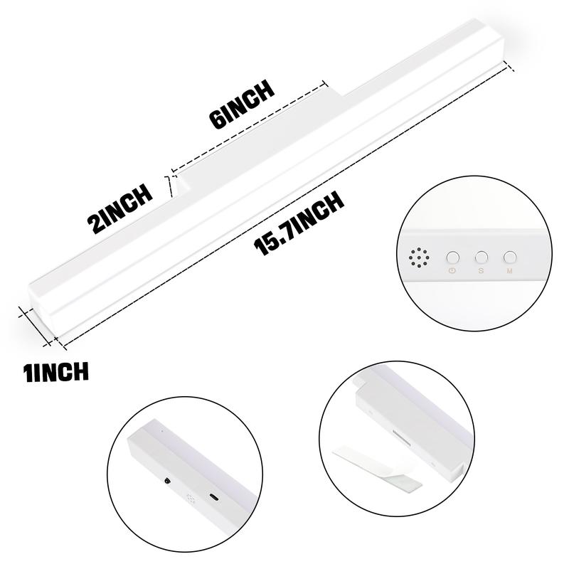 6000K Warm White Motion Sensor Wall Sconce – Battery‑Powered, USB‑Rechargeable Wireless Indoor Night Light for Hallway, Stairs & Living Room