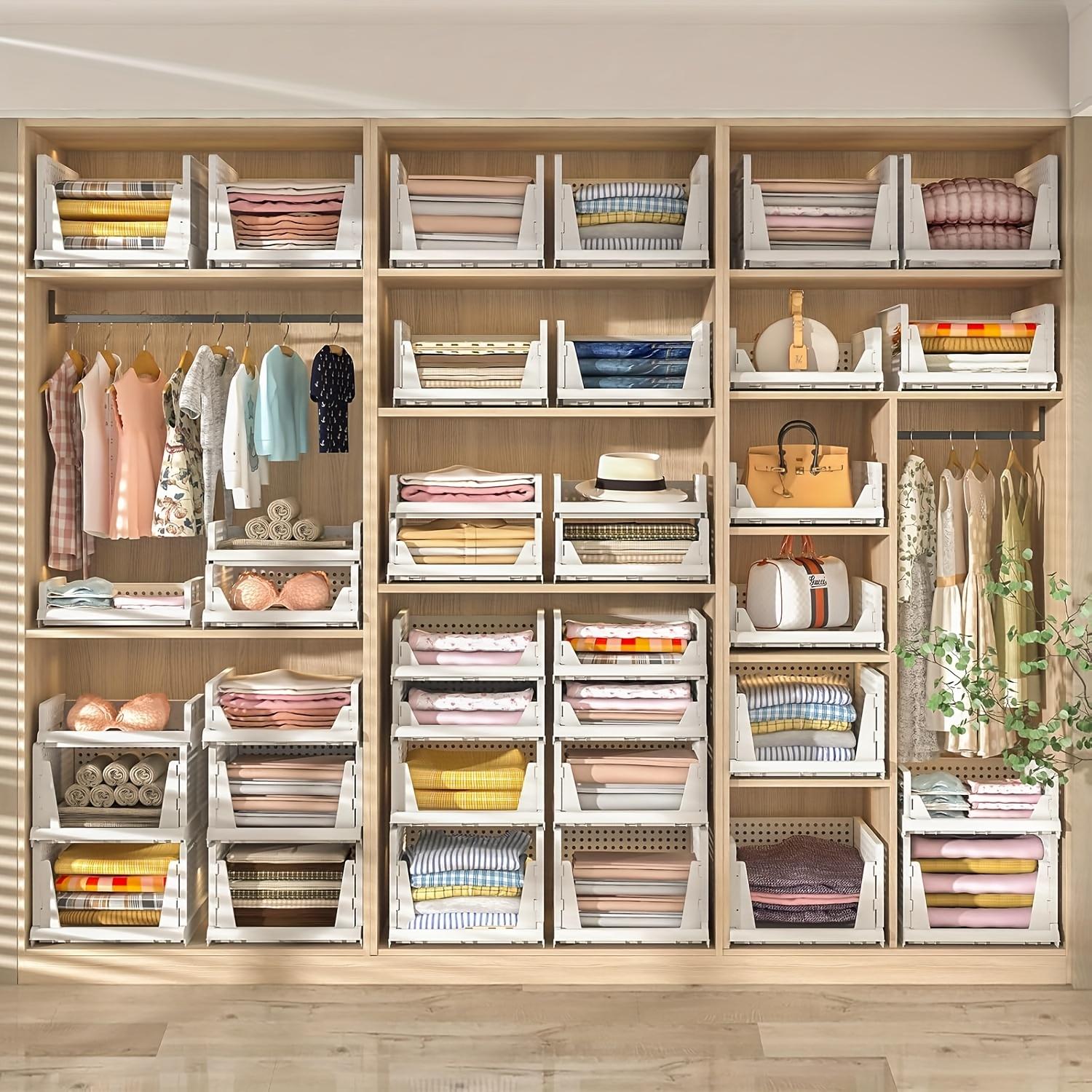 Multi-Layer Stackable Closet Organizer, Drawer Storage Box for Clothes, Home Organization, Space Saving, Spacious Storage, Kitchen & Bathroom Use, Stackable Structure, Easy Accessibility