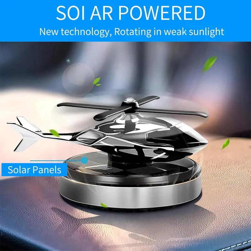 Helicopter Shaped Car Air Fresheners,Rotating Solar Powered Car Freshener, SolarHelicopter Car Aromatherapy, Car InteriorDashboard Decoration, Car Interior Decor,Universal Car Interior Decoration AccessoriesCar Accessories Car Fragrance Diffuser detail 6