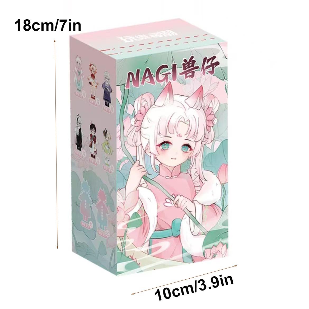 Nagi Fourth Generation Blind Box Collectible Dolls, Jointed Action Figures, Cute Animal Design, Full Set, Perfect Gift