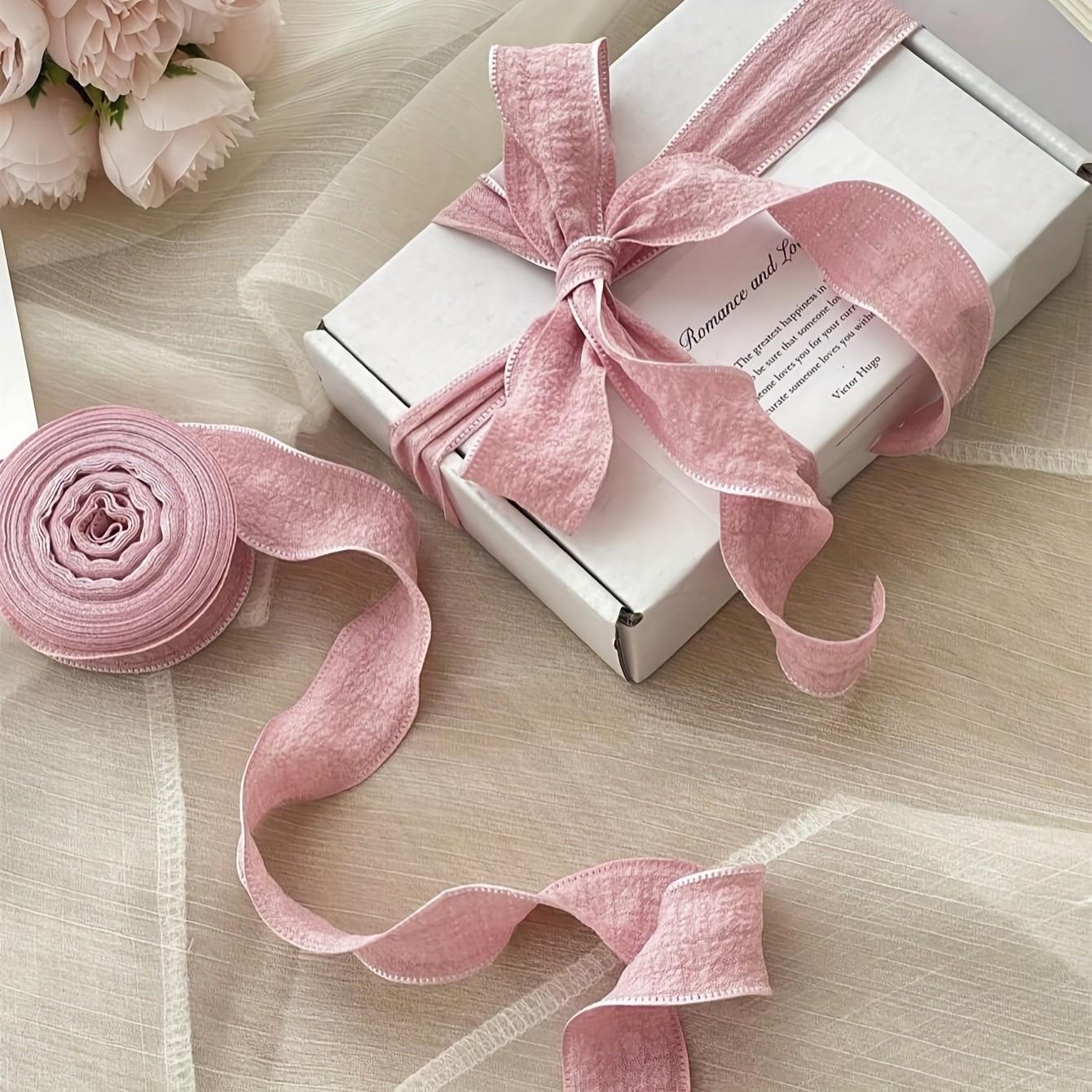 Elegant Satin Ribbon Roll 457cm/180 Inches, Perfect for Gift Wrapping & Decoration, Ideal for Weddings, Anniversaries, Valentine’s Day