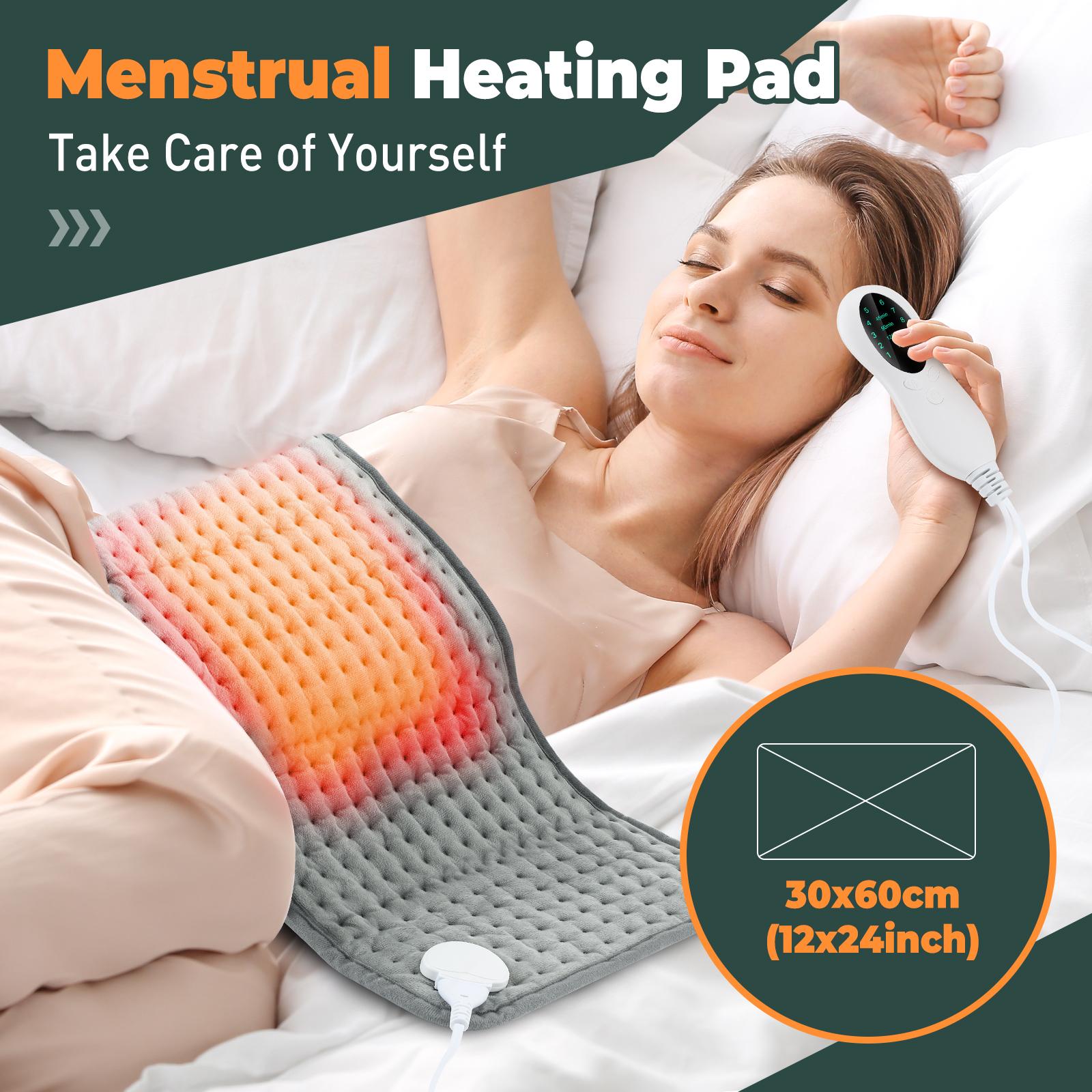 Electric Heating Pad Heated Cushion 3 Timing 10 Temperature Control  Multifunctional Waist Body Heating Massage Mat For Shoulder Belly Leg