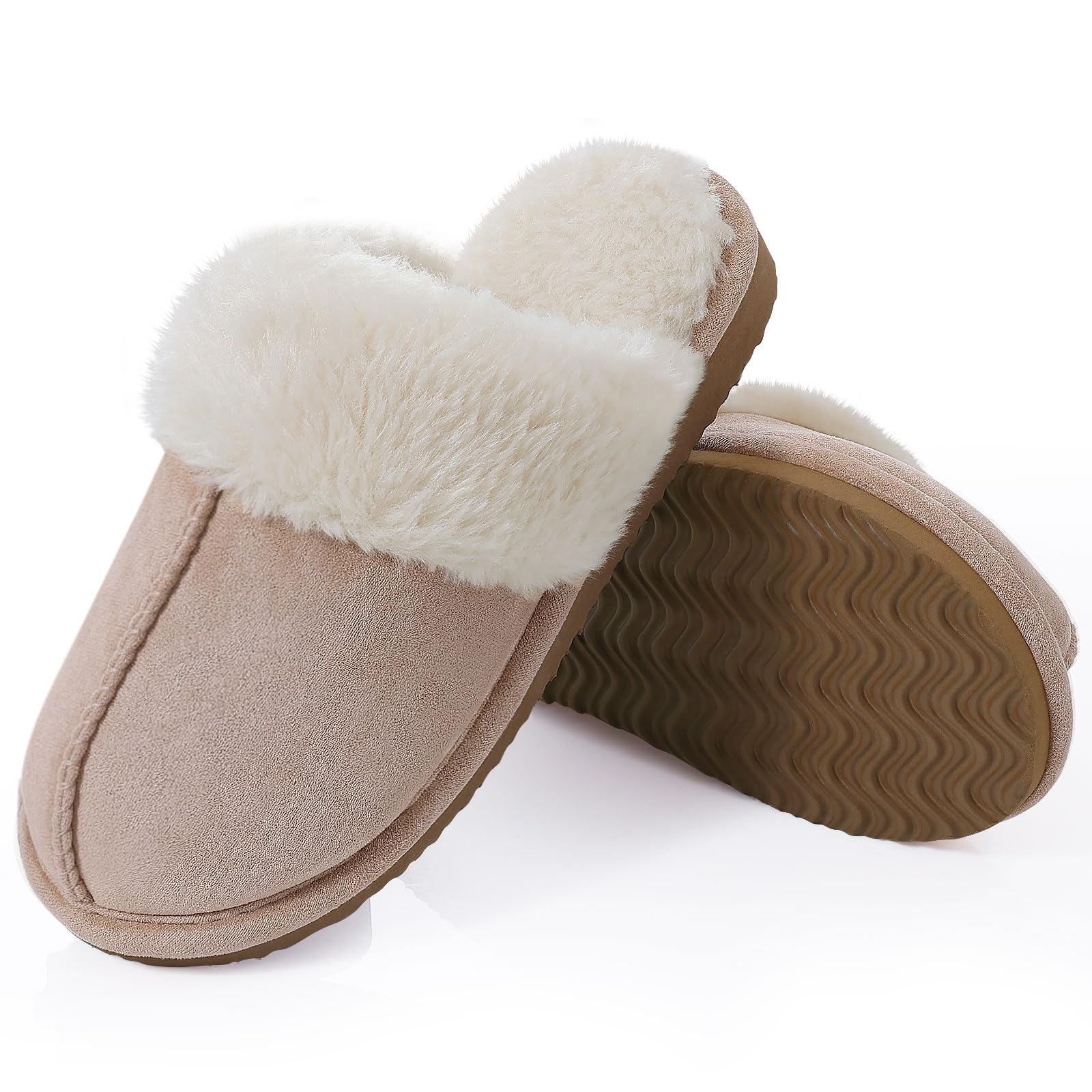 KIDMI Women's Fuzzy Slippers Memory Foam Slippers Waterproof upper Autumn Winter House Shoes Indoor and Outdoor Slippers Trendy Fluffy Bedroom Slides Plaform Short Plush Slippers Warm Walking Shoes KIDMI Women's Fuzzy Slippers Memory Foam Slippers Waterproof upper Autumn Winter House Shoes Indoor and Outdoor Slippers Trendy Fluffy Bedroom Slides Plaform Short Plush Slippers Warm Walking Shoes