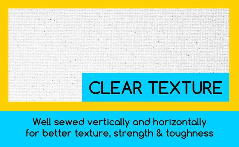 MEEDEN 100% Cotton Canvas Boards, Multi-Size, 5"x7", 9"x12", Blank Canvas Panels for Oil & Acrylic Painting, Ready to Paint Art Supplies for Professional Artists, Students