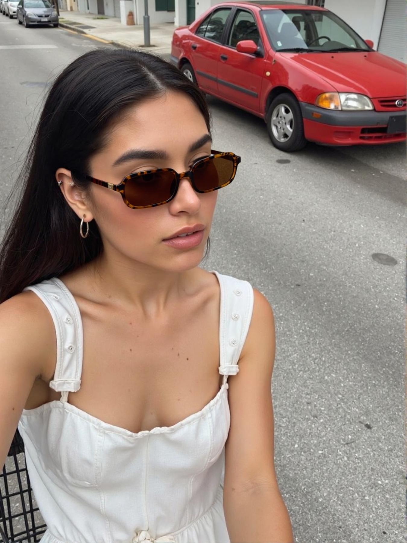 Unisex Vintage Sunglasses, Trendy Casual Sunglasses for Everyday Use, Fashion Accessories for Outdoor Activities