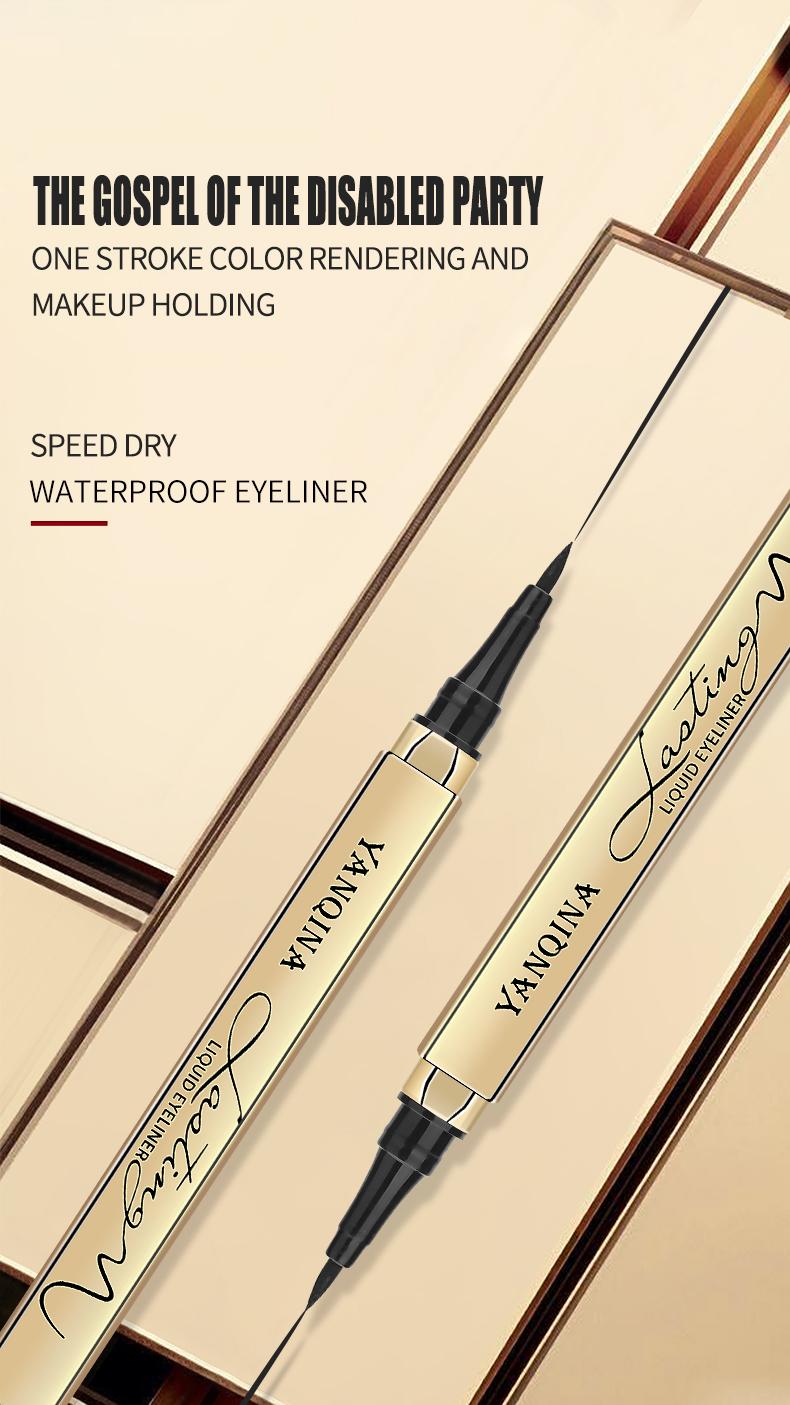 Waterproof Liquid Eyeliner - Smudge-proof, smear-proof, long-lasting precision fiber tip design effortlessly creates perfect eyeliner lines. Black eyeliner pen. Women's makeup. Ideal Christmas Gift Waterproof Liquid Eyeliner - Smudge-proof, smear-proof, long-lasting precision fiber tip design effortlessly creates perfect eyeliner lines. Black eyeliner pen. Women's makeup. Ideal Christmas Gift