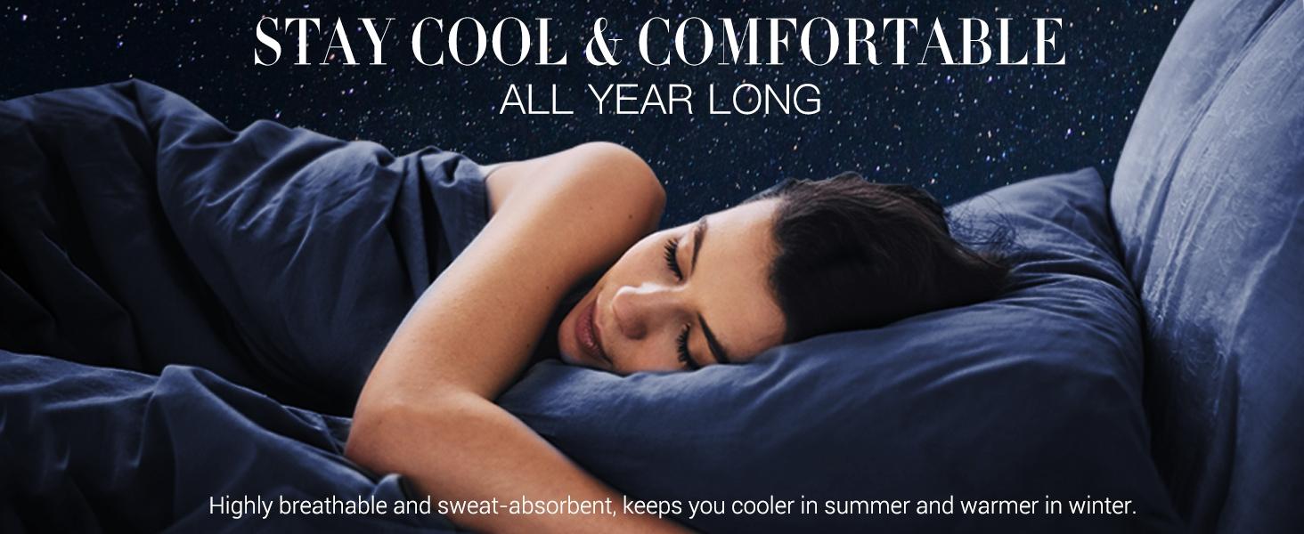 100% Natural Bamboo Linen Pillowcases 2Pcs, Breathable Pillow Covers with Envelope Closure,temperature regulating, Skin-friendly, Christmas gift idea 100% Natural Bamboo Linen Pillowcases 2Pcs, Breathable Pillow Covers with Envelope Closure,temperature regulating, Skin-friendly, Christmas gift idea