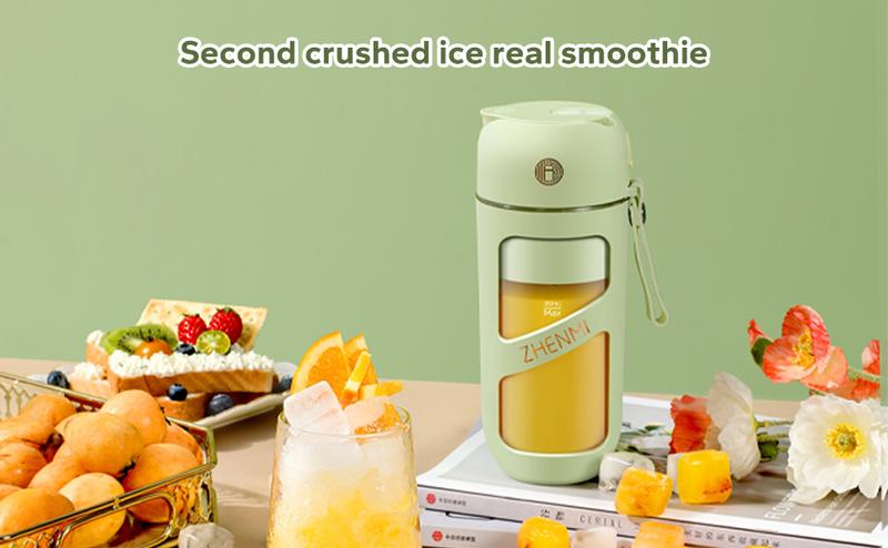 ZHENMI Portable Blender Personal Size Blender - 13 Oz Blender for Juice,Shakes and Smoothies, Mini Blender with 12 Blades, Suit for Kitchen, Travel, Gym ZHENMI Portable Blender Personal Size Blender - 13 Oz Blender for Juice,Shakes and Smoothies, Mini Blender with 12 Blades, Suit for Kitchen, Travel, Gym