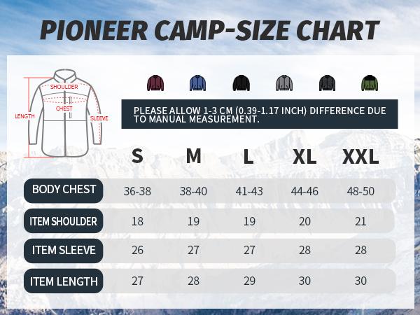 Pioneer Camp Men's Lightweight Polar Fleece Jacket Full Zip Antistatic Casual Coat Soft Warm Outwear with Zipper Pockets Classic Menswear Athletic Breathable Christmas Elastic Outdoor Tops Fabric