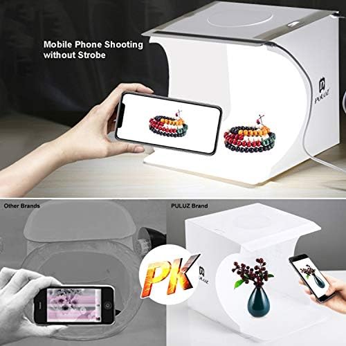 Mini Photo Studio Super Bright Photography Light Box Lightbox Portable Shooting Light Tent with 6 Colors Photography Backdrops Waterproof Background Screen Carrying Bag