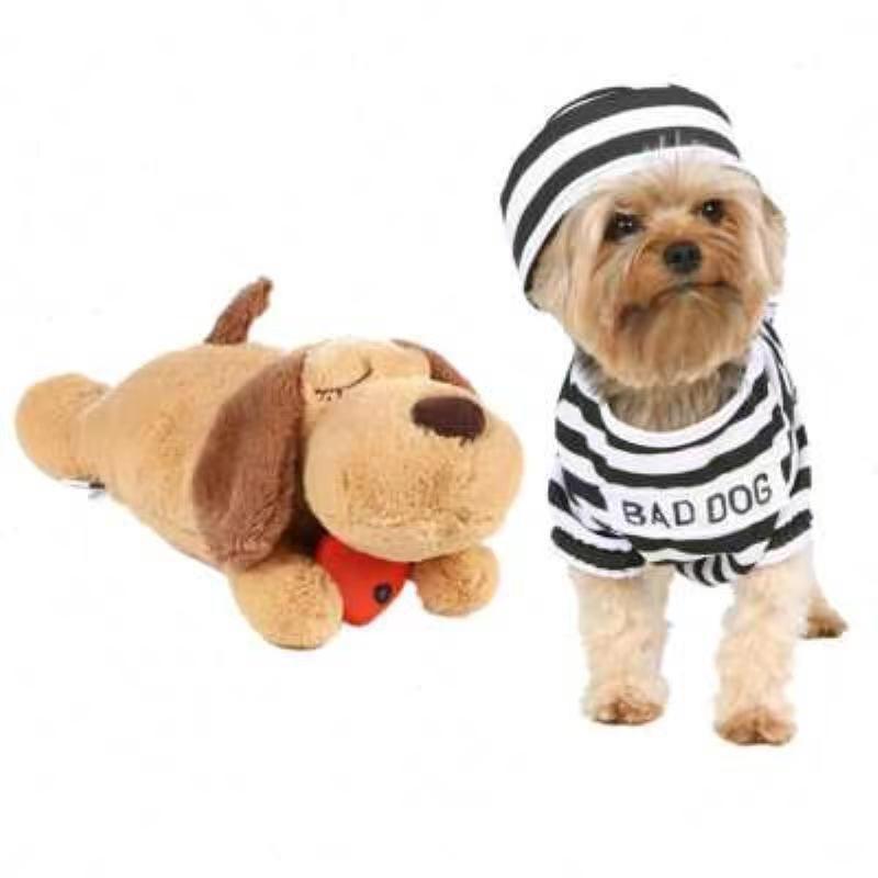 Puppy Pet Supplies Heartbeat Plush Toy, Anxiety Relief Calming Companion Dog Toy, Heartbeat Entertainment Puppy Toy, Comfortable and Fun