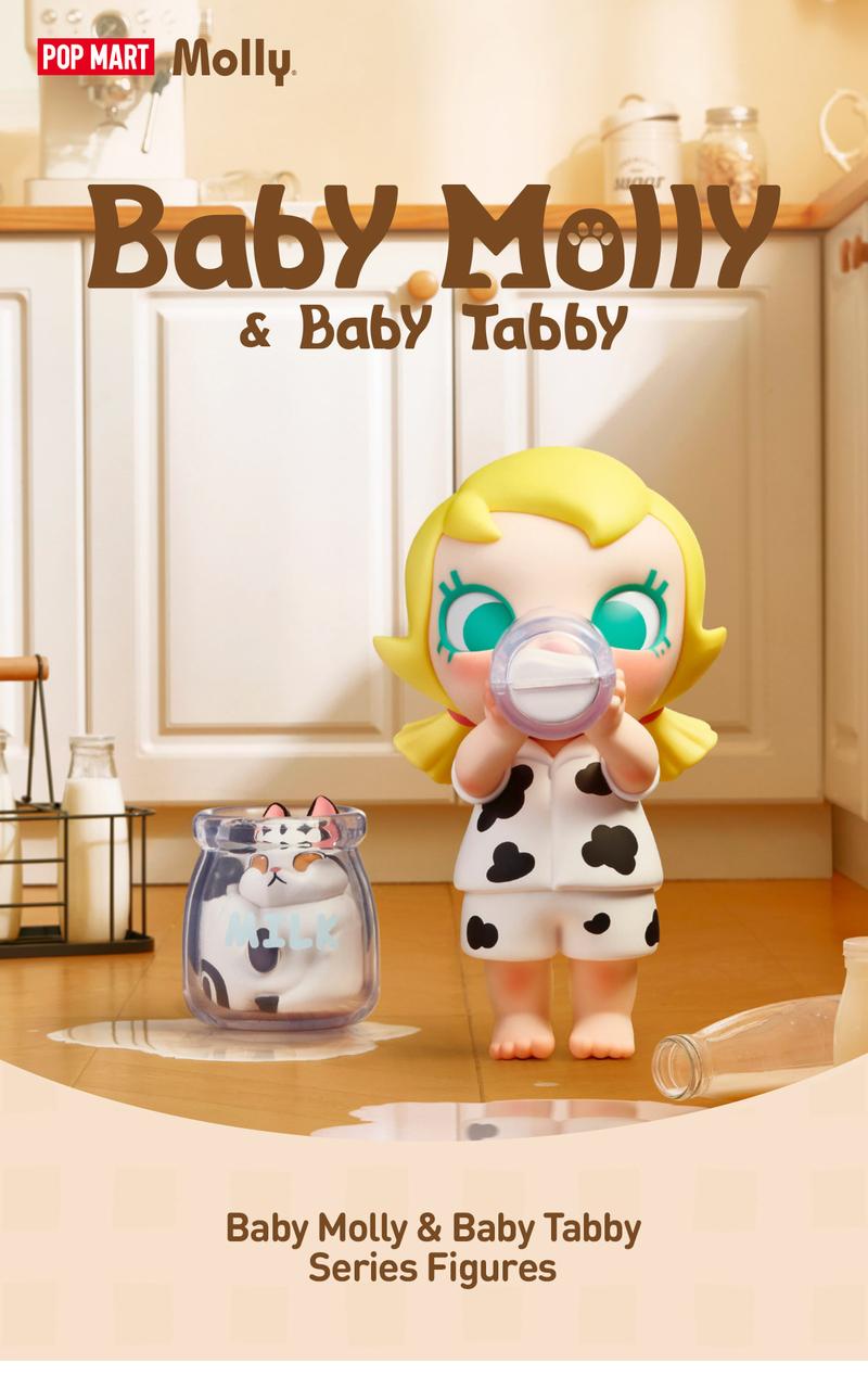 POP MART Baby Molly & Baby Tabby Series Figures